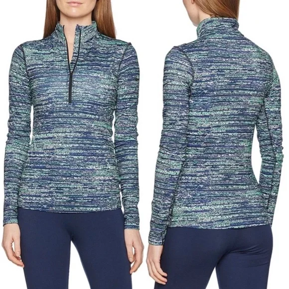Nike Pro Warm Static Half Zipped Pullover Top - Picture 1 of 5